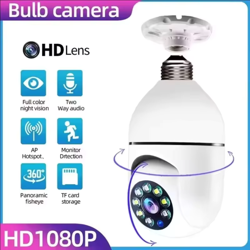 Home Cinema Wireless - 4G WiFi IP Camera E27 Bulb