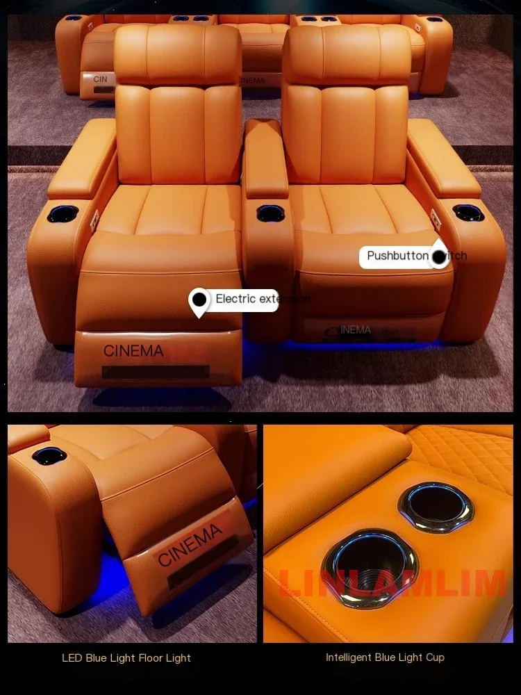 MANBAS Luxury Electric Recline - Home Cinema Chairs recension och pris