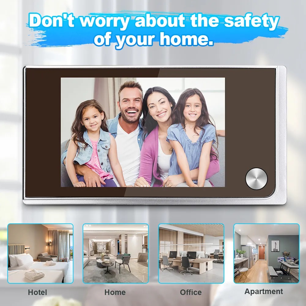 3.5 inch Camera Peephole Doorb - Home Cinema Wireless recension och pris
